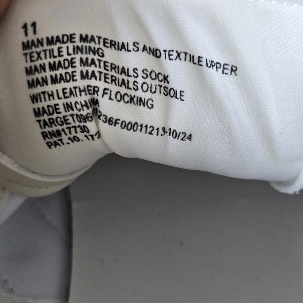 Universal Thread White and Black Sneakers with Tan Sole